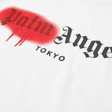 Palm Angels Toyko Sprayed Monogram T-Shirt 'White/Red'