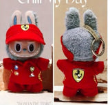 Pop Mart The Monsters Labubu Outfit (3 Piece Red Ferrari)