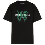Palm Angels Milano Sprayed Monogram T-Shirt 'Black/Green'