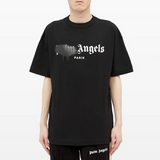 Palm Angels Paris Sprayed Logo T-Shirt 'Black'