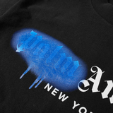 Palm Angels New York Sprayed Logo T-Shirt 'Blue'