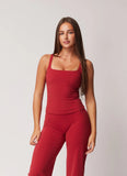 LEVATE SIGNATURE STAPLE TANK - CHERRY RED