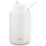 Frank Green Ceramic Reusable Bottle 2L / 68oz (Cloud White)