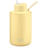 Frank Green Ceramic Reusable Bottle 2L / 68oz (Buttermilk Yellow)