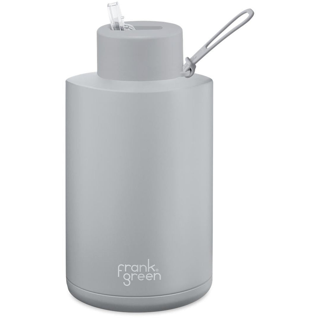 Frank Green Ceramic Reusable Bottle 2L / 68oz (Harbour Mist Grey)