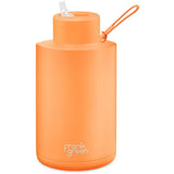 Frank Green Ceramic Reusable Bottle 2L / 68oz (Neon Orange)