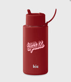 Frank Green Ceramic Reusable Bottle 1L / 34oz (Cherry)