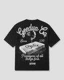 Geedup Merlot Brick T-Shirt 'Washed Black'