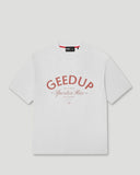 Geedup Sports & Rec. T-Shirt 'White/Burgundy'
