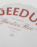 Geedup Sports & Rec. T-Shirt 'White/Burgundy'