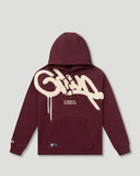 Geedup Handstyle Hoodie 'Maroon/Cream'