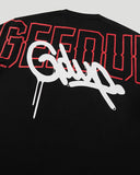 Geedup Neon Core Logo Tee ‘Black Red’