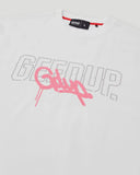 Geedup Neon Core Logo Tee ‘White Pink’