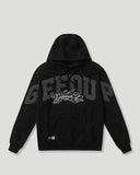 Geedup Team Logo Cursive Hoodie 'Black/Grey’