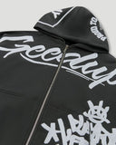 Geedup Multi-Logo Zip Jacket 'Charcoal White'