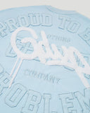Geedup Proud To Be A Problem Tee 'Cool Blue White'