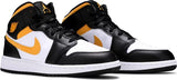 GS Nike Air Jordan 1 Mid 'Black University Gold'