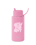 Frank Green Ceramic Reusable Bottle 1L / 34oz (Flamingo)