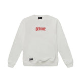 Geedup Always Neighbourhood Crewneck 'White Red'