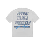 Geedup Proud to Be a Problem Tee 'White Blue'