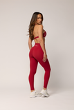 Levate Signature Leggings 'Cherry Red'