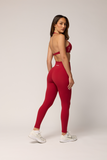 Levate Signature Leggings 'Cherry Red'