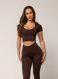 Levate Core Chloe Crop 'Espresso'