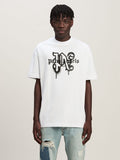Palm Angels Paris Sprayed Monogram T-Shirt 'White/Black'