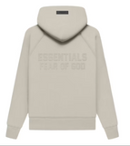 Fear Of God Essentials Zip Up Hoodie 'Smoke'