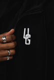 Undrground 3D Embroidered Zip Up Hoodie 'Black'