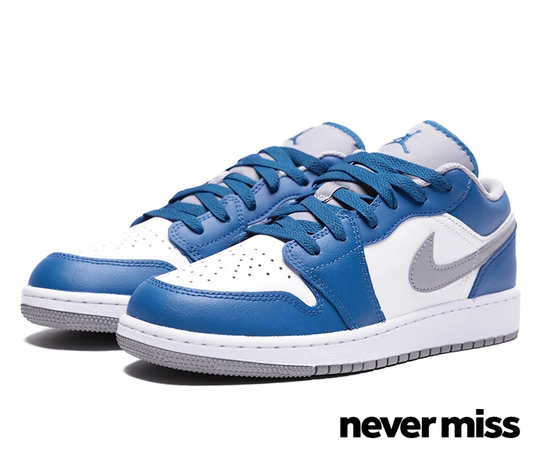 GS Nike Air Jordan 1 Low 'True Blue'